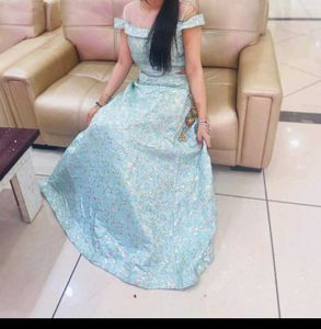Light Blue Embellished Lehenga