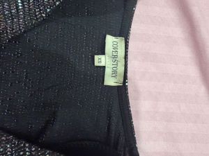 Sparkling Black Party Blouse