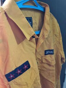 Men's Mustard Yellow Casual Shirt