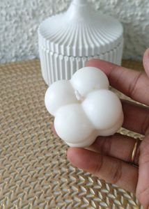 Small Bubble Candle 🤍