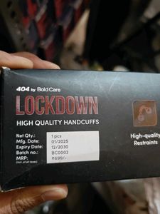 Bold Care "LOCKDOWN" Handcuffs
