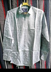 Patterned Button-Down Shirt