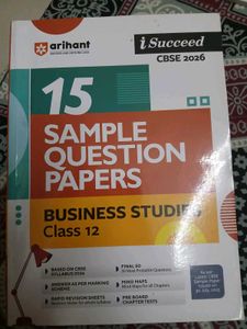 Arihant 15 Sample Question Papers - Class 12
