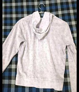 Lavender Velour Zip-Up Hoodie