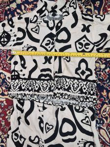 Unique Black &amp; White Printed Co-ord Set