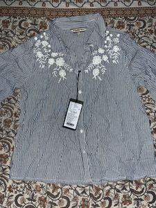 Striped Embroidered Shirt