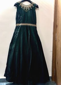 Elegant Emerald Green Embellished gown