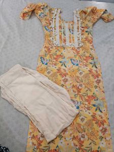 Yellow Floral Kurta