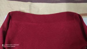 Red Wollen Beautiful Design Top❤