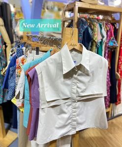 Cream Layered Short Sleeve Shirt