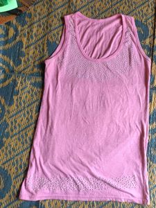 Pink Sleeveless Tank Top