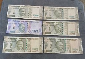 Five Hundred & 100 Rs Vip & Semi Vips Number Notes