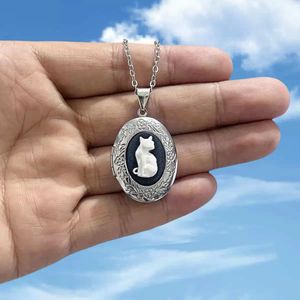 Cat Locket Necklace