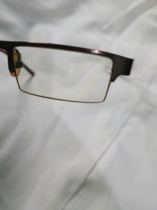 Rectangle Brown Metal Frame Glasses with box