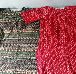 Stylish Printed Kurtas (Set of 2)