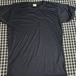 GYM Navy Blue Casual T-Shirt