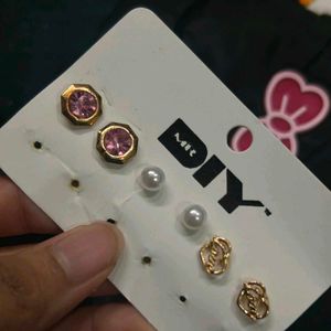 Chic Stud Earrings Set