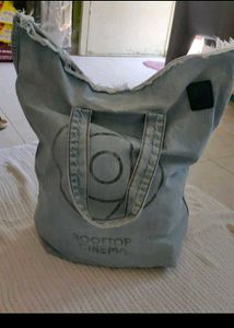 Denim Tote Bag - Rooftop Cinema