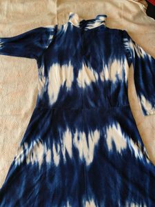Tie-Dye Print Midi Dress