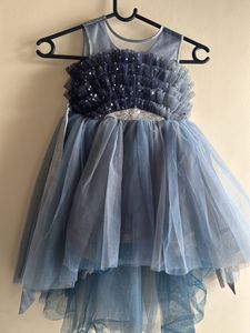 Elegant Blue Tulle Dress