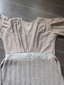 Chic Textured Midi Dress