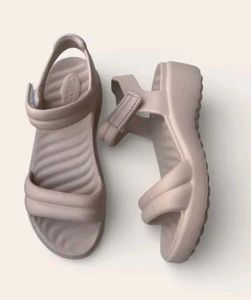 Stylish Beige Platform Sandals