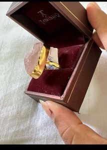 Natural crystal Ring