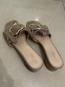 Nude Block Heels