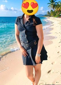 Denim Button-Up Dress