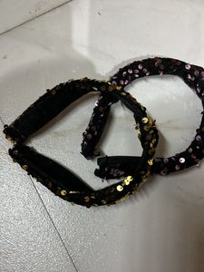 2 Sparkly Sequin Headbands