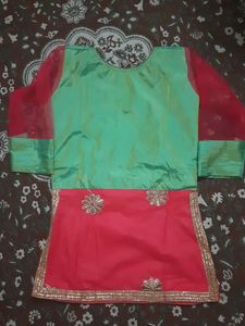 Beautiful Green Lehenga Choli With Dupatta