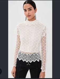 Elegant White Lace Top