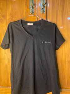 Be Happy Black T-Shirt