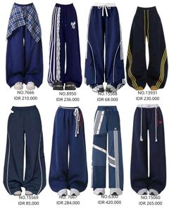 y2k baggy Navy Blue Loose Fit