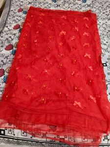Beautiful Butterfly Net saree in Red ♥️🔥