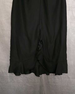 Elegant Black Ruffle Dress