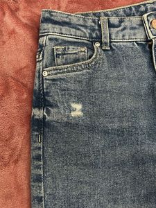Trendy Flared Blue Denim Jeans