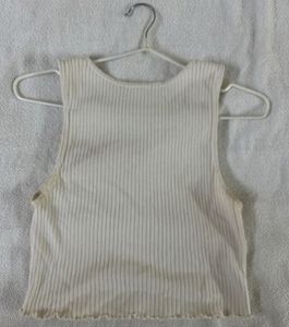 Ribbed V-Neck Tank Top