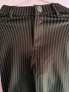 Striped Black Pants