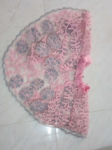 Pink Lace Shrug
