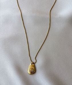 ANTI TARNISH EVIL EYE NECKLACE - GOLD PLATED