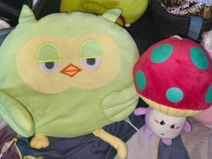 Cute Owl & Mushroom Plushies