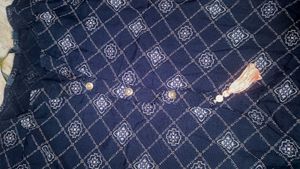 Stylish Navy Blue Printed Kurta