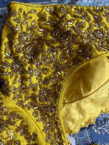 Stunning Embellished Yellow Blouse
