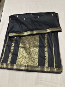 Black &amp; Gold Silk Saree