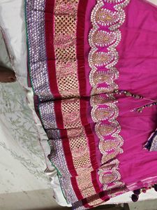 Vibrant Pink &amp; Purple Lehenga Choli