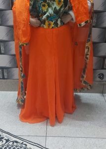 shrara with blouse and shrug