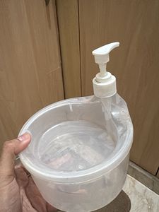 Clear Pump Dispenser Bottle
