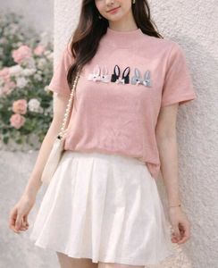 Pink Bunny Applique Tee