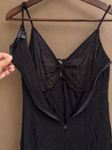 Built-In Shorts Slit Maxi Dress (Says M, fits S)